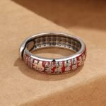 Chinese retro ethnic style "Hundred Blessings" themed couple rings (set of one)