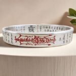 Chinese Taoist Retro-Style "Protective and Wealth-Attracting" Open Bangle