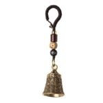 Pure Brass Heart Sutra Bell Keychain Pendant