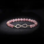 Natural Strawberry Quartz Positivity Healing Bracelet