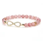 Natural Strawberry Quartz Positivity Healing Bracelet
