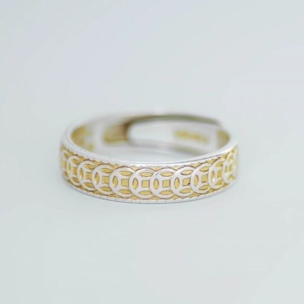 Wealth-Attracting Heart Sutra Blessing Ring