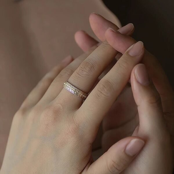 Wealth-Attracting Heart Sutra Blessing Ring