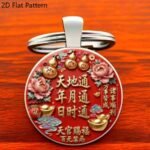 Lucky Charm Keychain, New Niche Style, Couple Design, Car Accessories, 3D